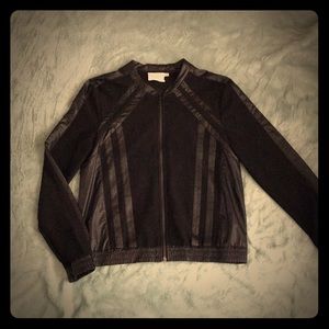 Pleather Mesh Jacket